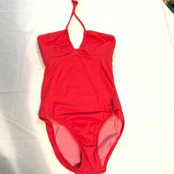NWT J. Crew One Piece Halter Size 2 in Melon Pink Color - Picture 1 of 9
